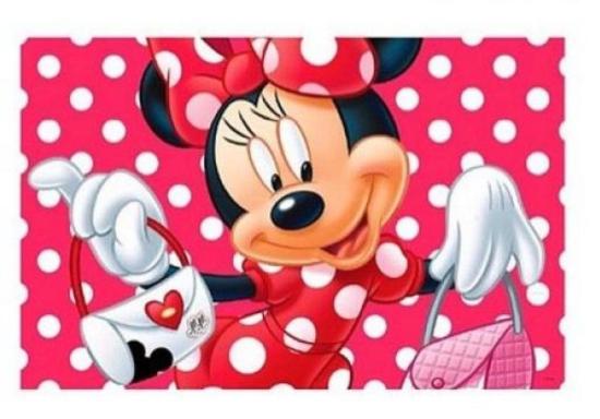 Disney Minnie Maus / Mickey Maus Platzdeckchen - Typ: Minnie Maus mit 2 Taschen