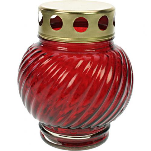 Grablampe Glas 13,5x9,5cm rot 284gr