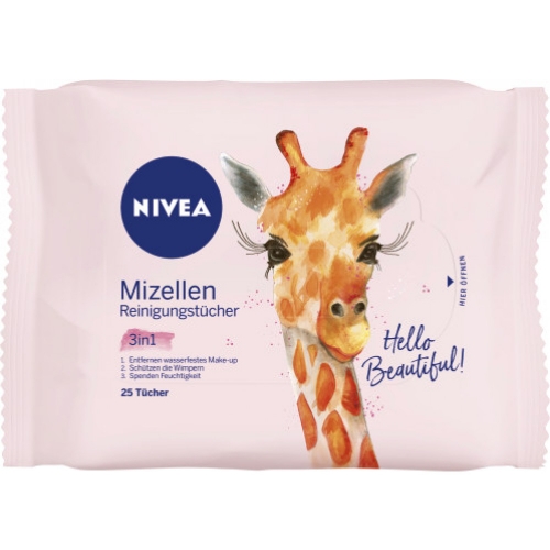 Nivea Mizellen Make-Up Reinigungstcher 3in1 25 Tcher 