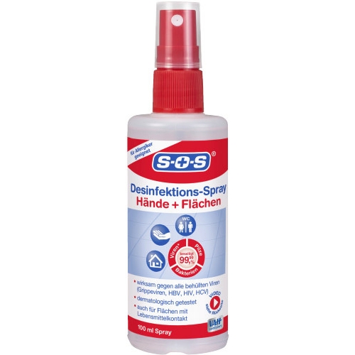 SOS Desinfektionsspray Hände- und Flächendesinfektion 100ml