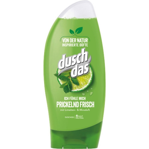 Duschdas prickelnd frisch 250 ml Flasche Limetten und Minzduft