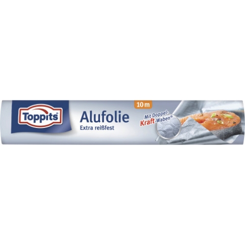 Toppits Alufolie mit doppelkraft Waben Rolle 10m