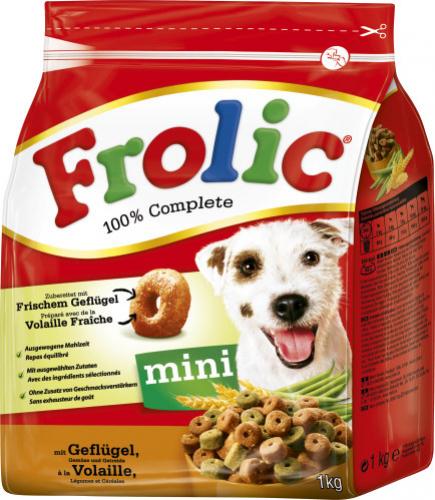 Frolic Trockenfutter Hundefutter Mini Geflügel 1kg Beutel