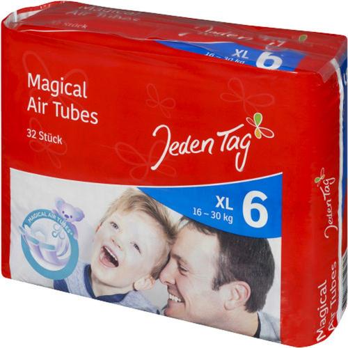 JedenTag Air Dry Windeln Einwegwindeln Gre 6 XL 32 Stck