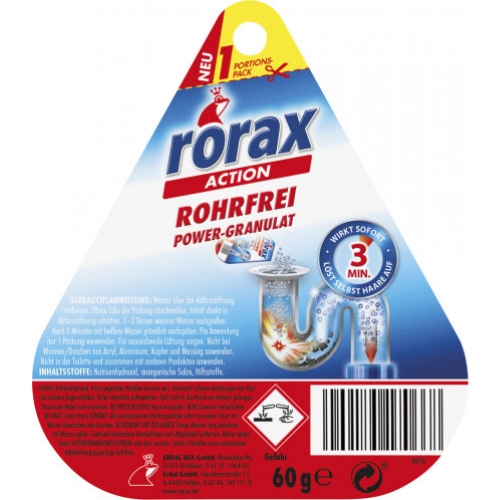 Rorax Action Power-Granulat 60g Rohrfrei wirkt sofort