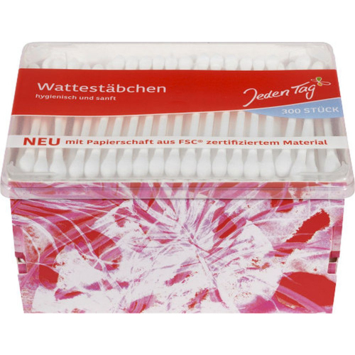 JedenTag Wattestbchen Box Qtip 300 Stck