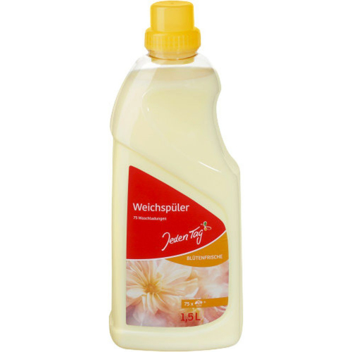 JedenTag Weichspler Bltenfrisch 75 Waschladungen 1,5l Flasche