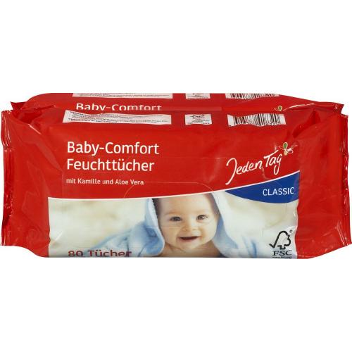 JedenTag Baby Feuchttcher 2 x 80 Stck