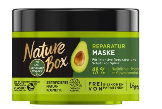 Nature Box Haar Reparatur Maske Kur mit Avocado Öl 200ml