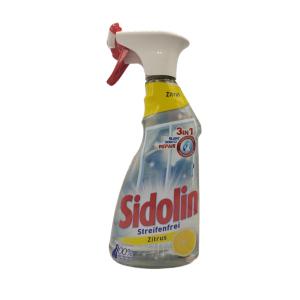 Sidolin Zitrus Glasreiniger Streifenfrei Spray Flasche 500ml