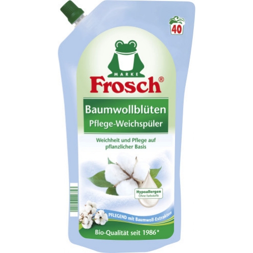 Frosch Baumwollblten Pflege-Weichspler 1 Liter pflanzliche Basis