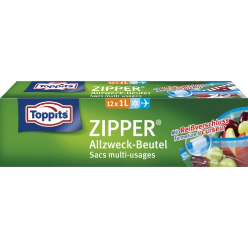 Toppits Zipper Allzweck Beutel 1 Liter