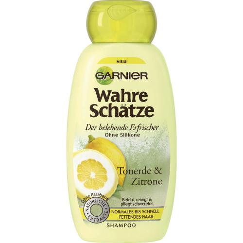 Wahre Schätze Shampoo Tonerde Zitrone 250ml Flasche
