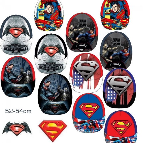 Superman & Batman Kinder Baseballcap, Mtze, Strandmtze