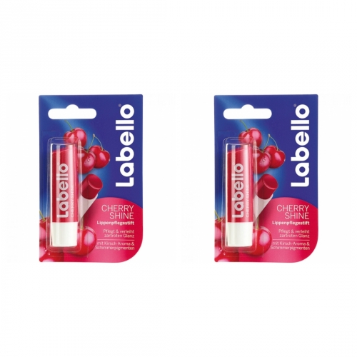 2 x Labello Lippenpflege Cherry Shine 4,8 g