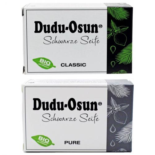 Schwarze Seife Dudu Osun - mit und ohne Parfüm - 2 x 150g 