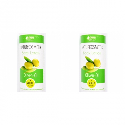 2 x Pullach Hof Oliven-l Body Lotion Krperlotion Naturkosmetik 200ml