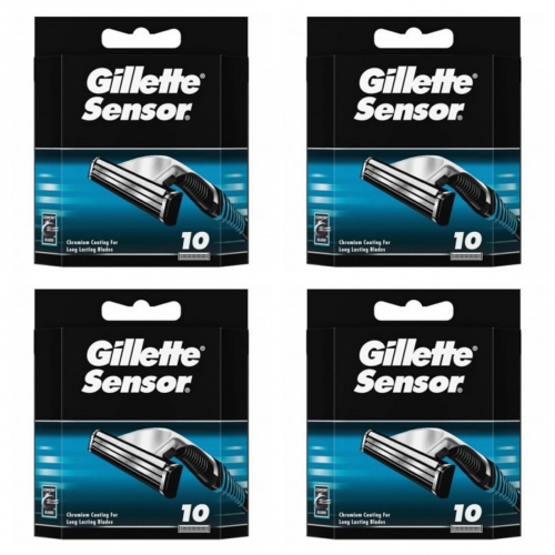 4 x Gillette Sensor Standard 10er Klingen