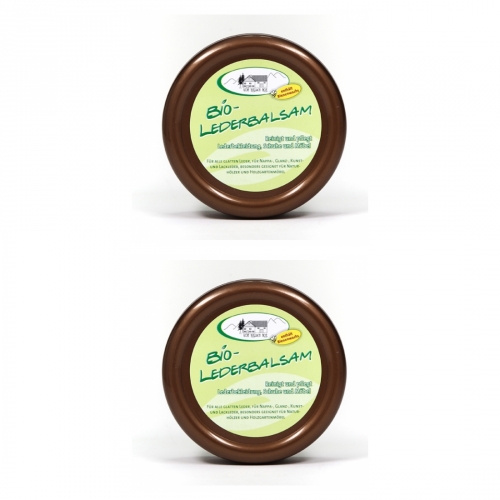 2 x Pullach Hof BIO-Lederbalsam Lederpflege mit Bienenwachs 250ml 