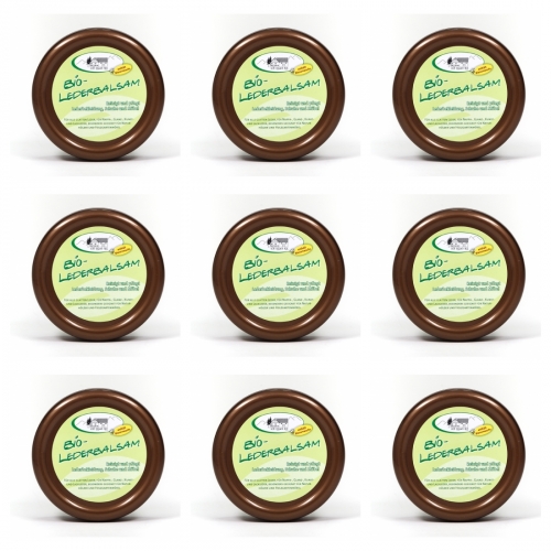 9 x Pullach Hof BIO-Lederbalsam Lederpflege mit Bienenwachs 250ml 