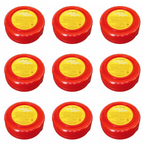 9 x Lederbalsam 150ml - rote Dose