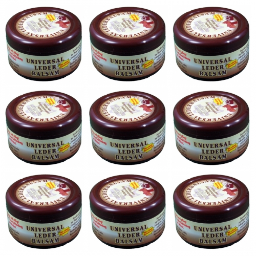 9 x Lederpflege Balsam 250ml - braun