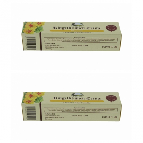 2 x Ringelblumen Creme 100ml - Tube - mit Jojobal Pullach Hof