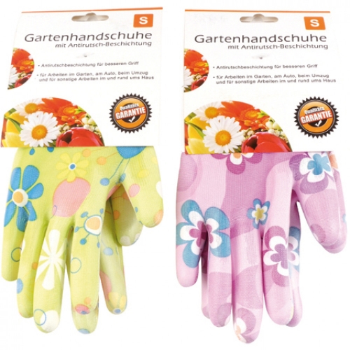 Gartenhandschuhe Damen Blumenmotive Latex Arbeitshandschuhe Rutschfest