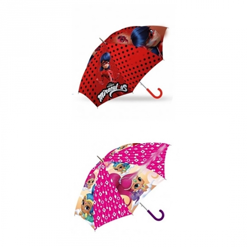 Regenschirm für Kinder Stockschirm Shimmer and Shine Miraculous Ladybug