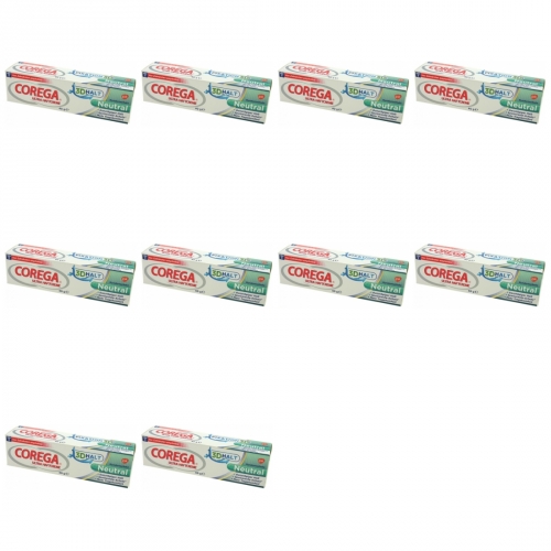 10 x Corega Ultra Haftcreme 40ml ohne Geschmack