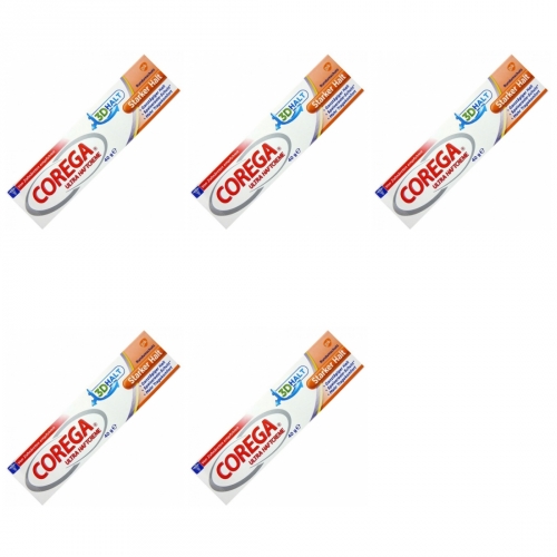 5 x Corega Ultra Haftcreme Starker Halt 40ml
