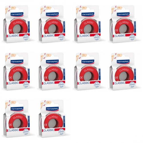10 x Hansaplast Fixierpflaster 5m x 1,25cm