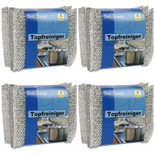 4 x Topfreiniger Scheuerpads 5er 10x8cm