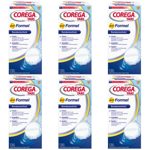 6 x Corega Tabs 136er