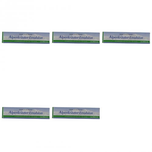 5 x Alpenkruter-Emulsion 200ml