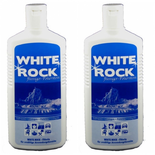 2 x White Rock - Flssiger Polierstein 700g Metalloberflchen  
