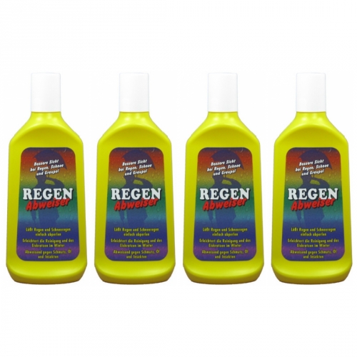 4 x Regenabweiser 250ml - gelb