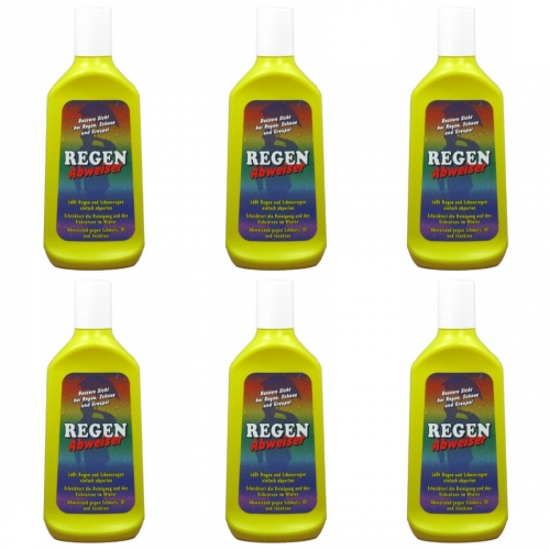 6 x Regenabweiser 250ml - gelb