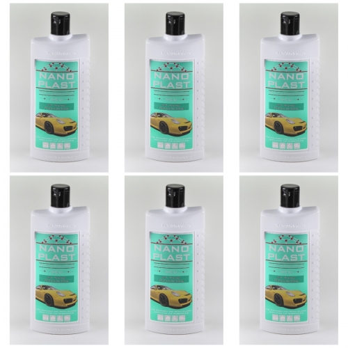 6 x Nano-Plast Autopolitur 500ml - weisse Flasche