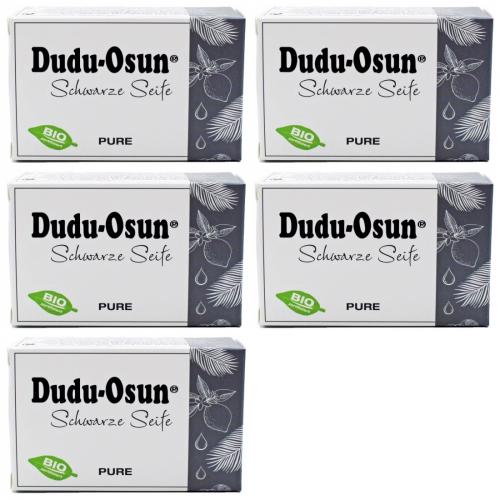 5 x Dudu Osun Schwarze Seife Pure Parfmfrei Naturkosmetik Stckseife 150g