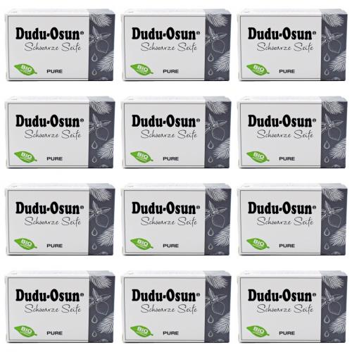 12 x Dudu Osun Schwarze Seife Pure Parfmfrei Naturkosmetik Stckseife 150g