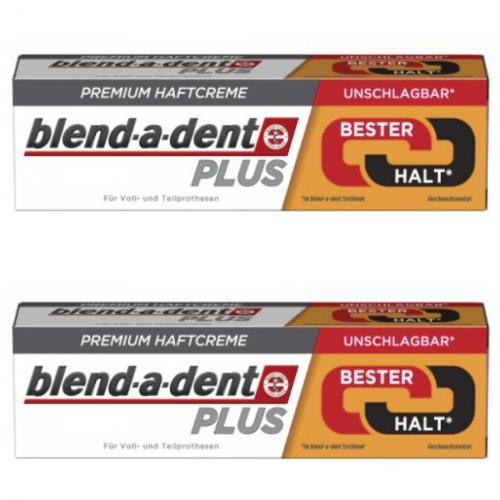 2 x Blend-a-dent Premium Haftcreme Duo Kraft 40g