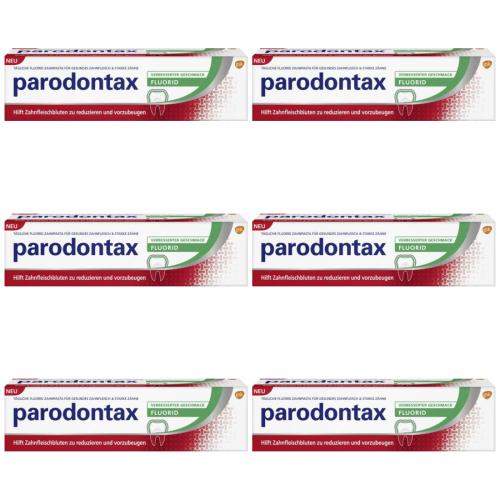 6 x Parodontax Zahncreme Fluorid Tube 75ml