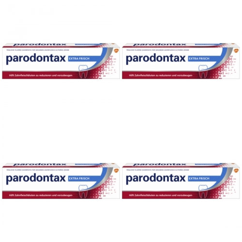 4 x Parodontax Zahncreme extra frisch Tube 75ml