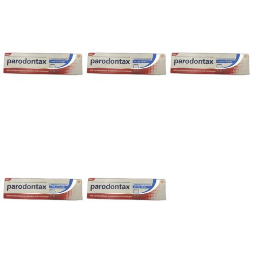 5 x parodontax Zahncreme extra frisch Tube 75ml