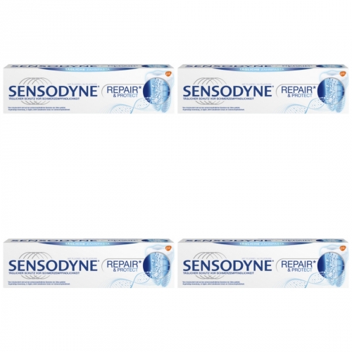 4 x Sensodyne Zahncreme repair + protect Tube 75ml