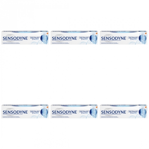 6 x Sensodyne Zahncreme repair + protect Tube 75ml