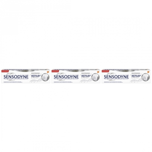 3 x Sensodyne repair + protects white Tube 75ml