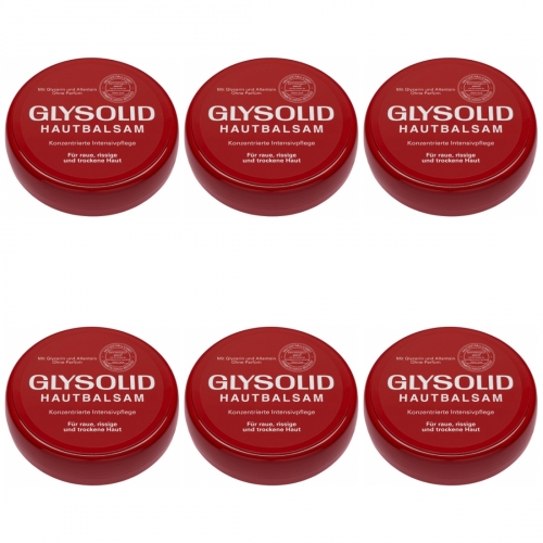 6 x Glysolid Hautbalsam Pflegecreme mit Glycerin 100ml