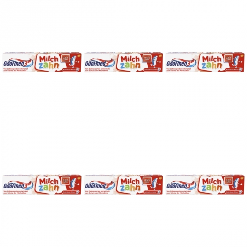 6 x Odol Zahncreme Milchzahn 50ml Tube